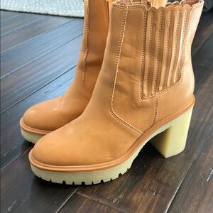 Tan Leather Ankle Boots
